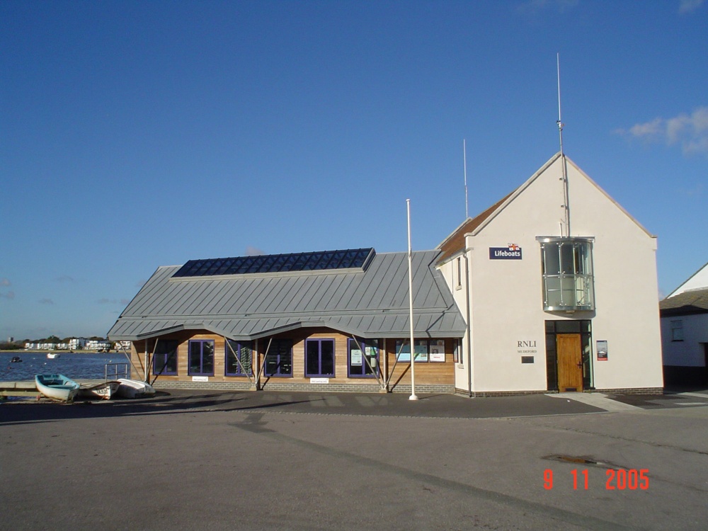 The new lifeboat station at Mudeford, Dorset