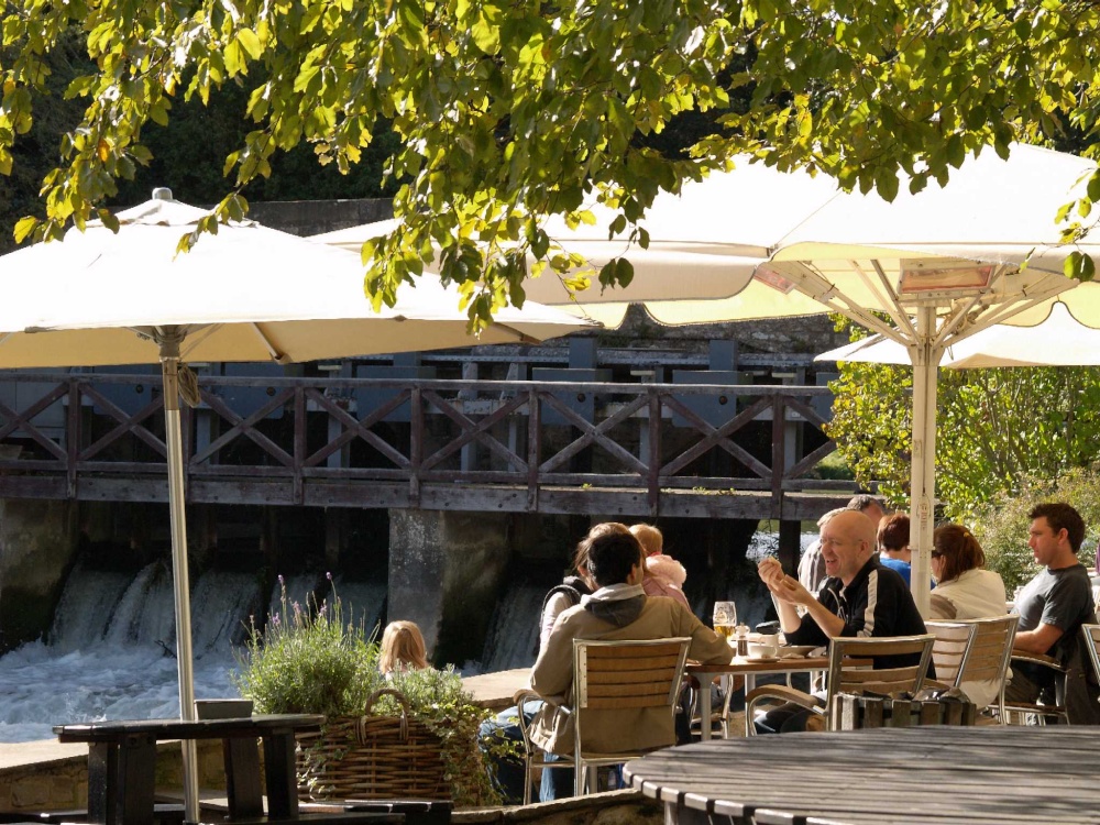 The Trout Inn beer garden, Wolvercote, Oxford