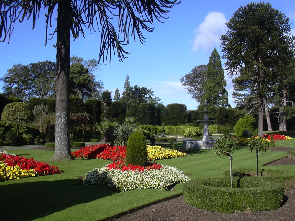 Formal gardens and fountain, Brodsworth Hall, South Yorkshire