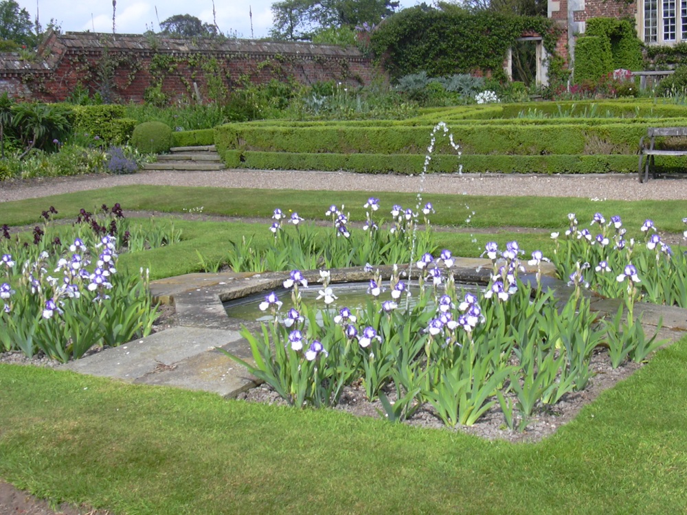 Formal gardens at Doddington Hall, Lincolnshire