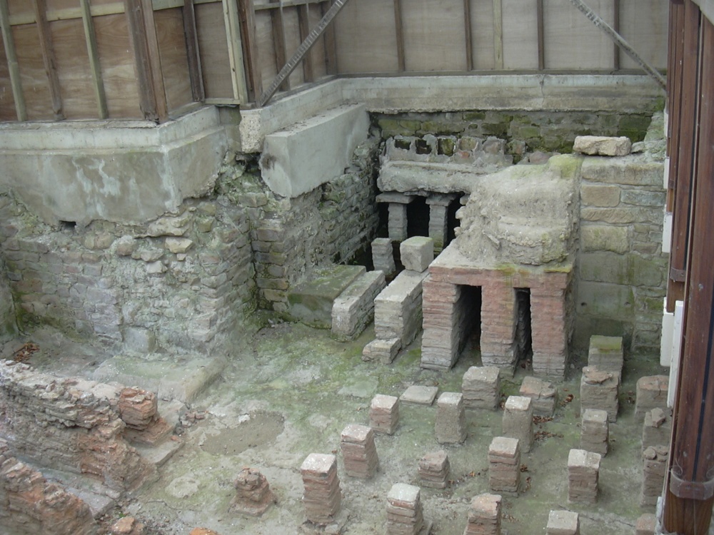 Bathhouse at Binchester Roman Fort, County Durham photo by Steve Willimott