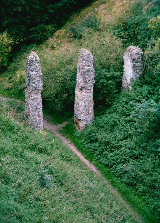 Remains Howard bridge, Framlingham in Suffolk