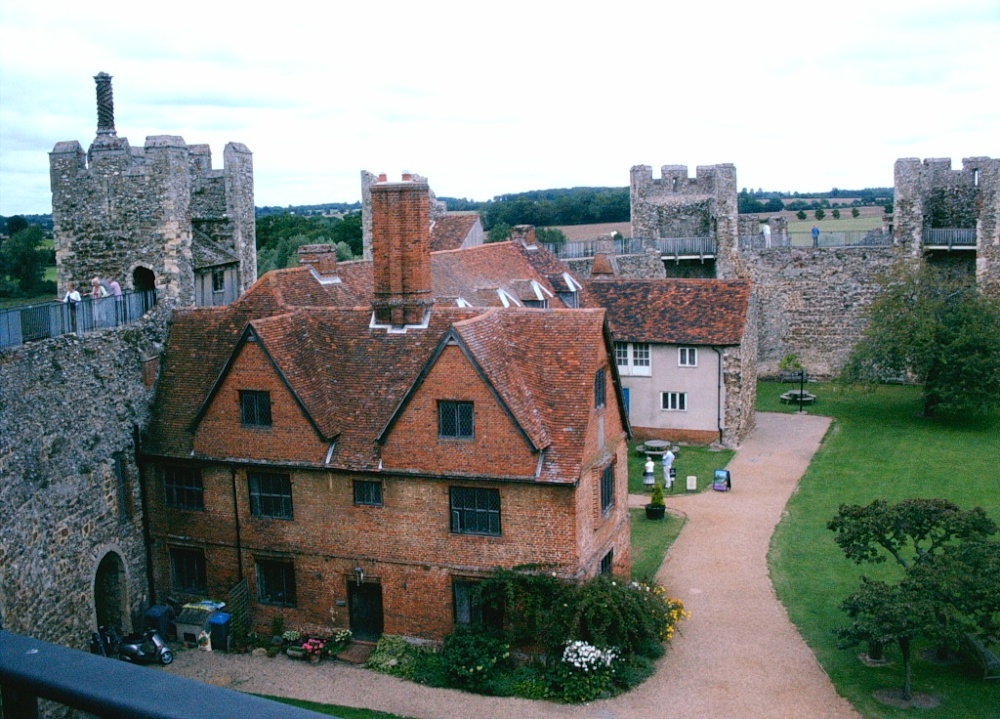 Overview Framlingham Castle, Framlingham in Suffolk
