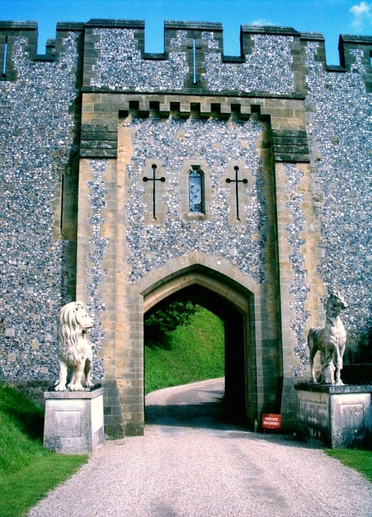 Arundel Castle gateway, West Sussex