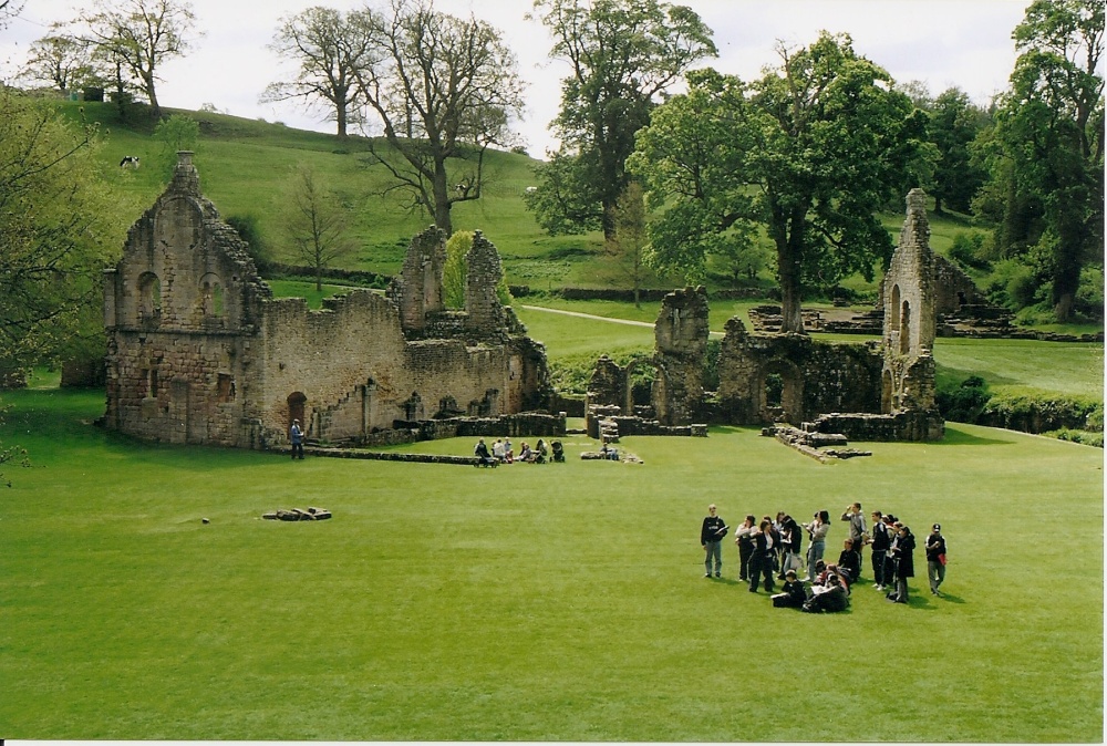 School Outing at Fountains Abbey in Ripon, North Yorkshire