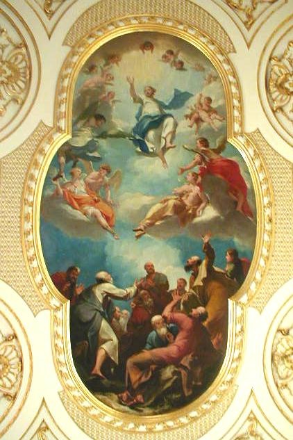 The ceiling of Great Witley Church at Witley Court