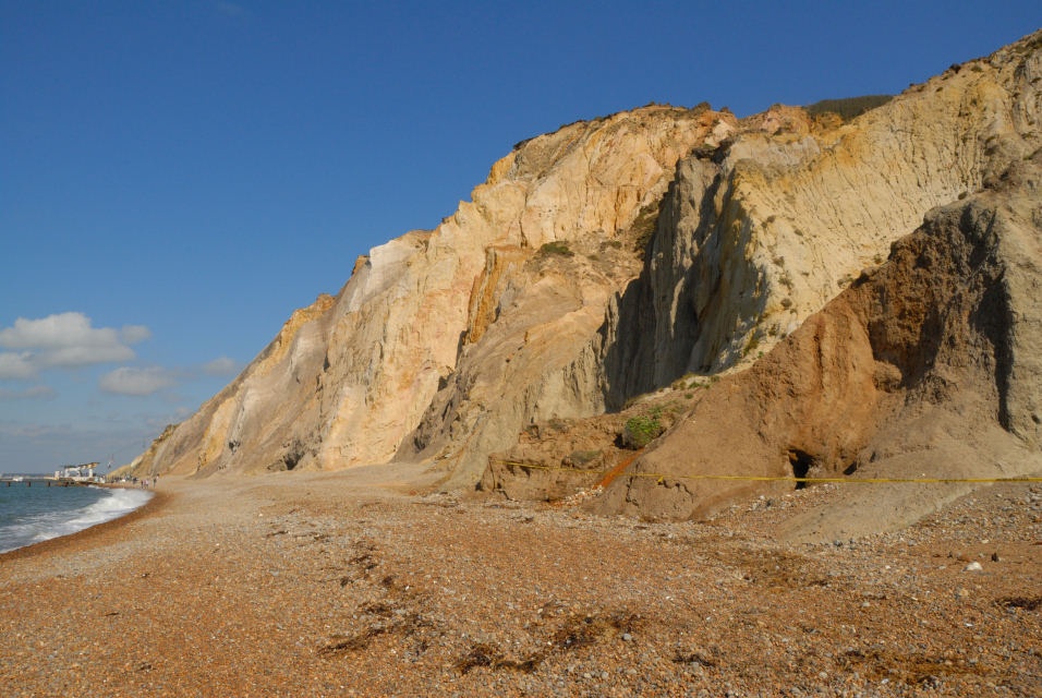 The Needles Park Beach & Cliff's, Freshwater, Isle of Wight