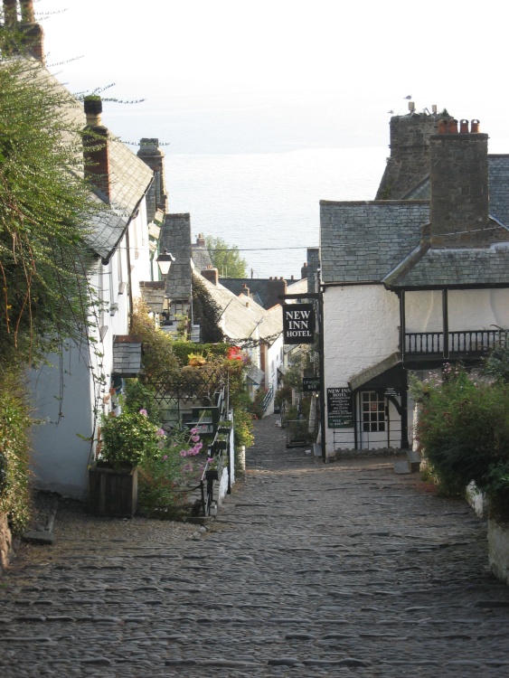 Steep descent! Clovelly, Devon