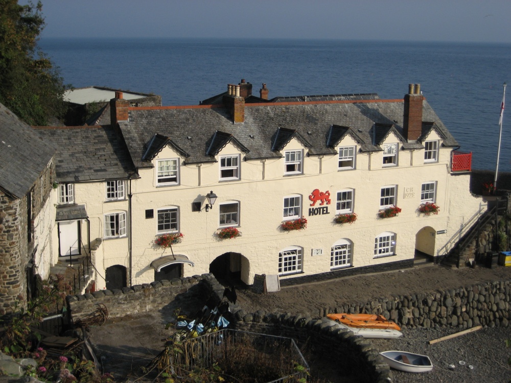 Hotel in Clovelly harbour, Devon