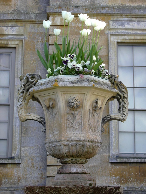 Urn near the house, Belton, Lincolnshire