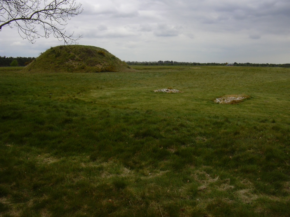 Burial mound with graves of a man & a horse, Sutton Hoo, Woodbridge, Suffolk photo by Steve Willimott