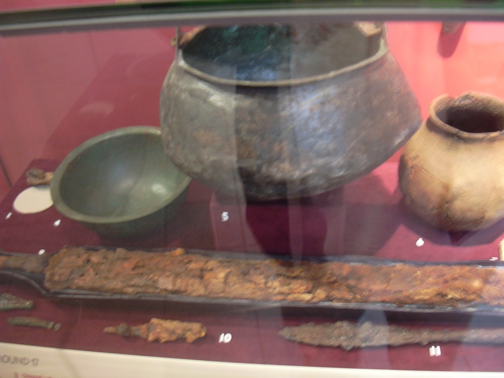 Cooking pots from burial, Sutton Hoo, Woodbridge, Suffolk photo by Steve Willimott