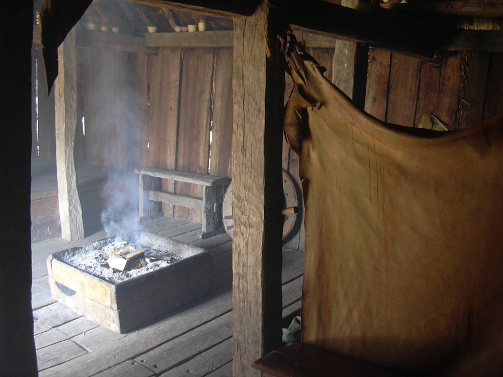The living house interior at West Stow Country Park, West Stow, Suffolk