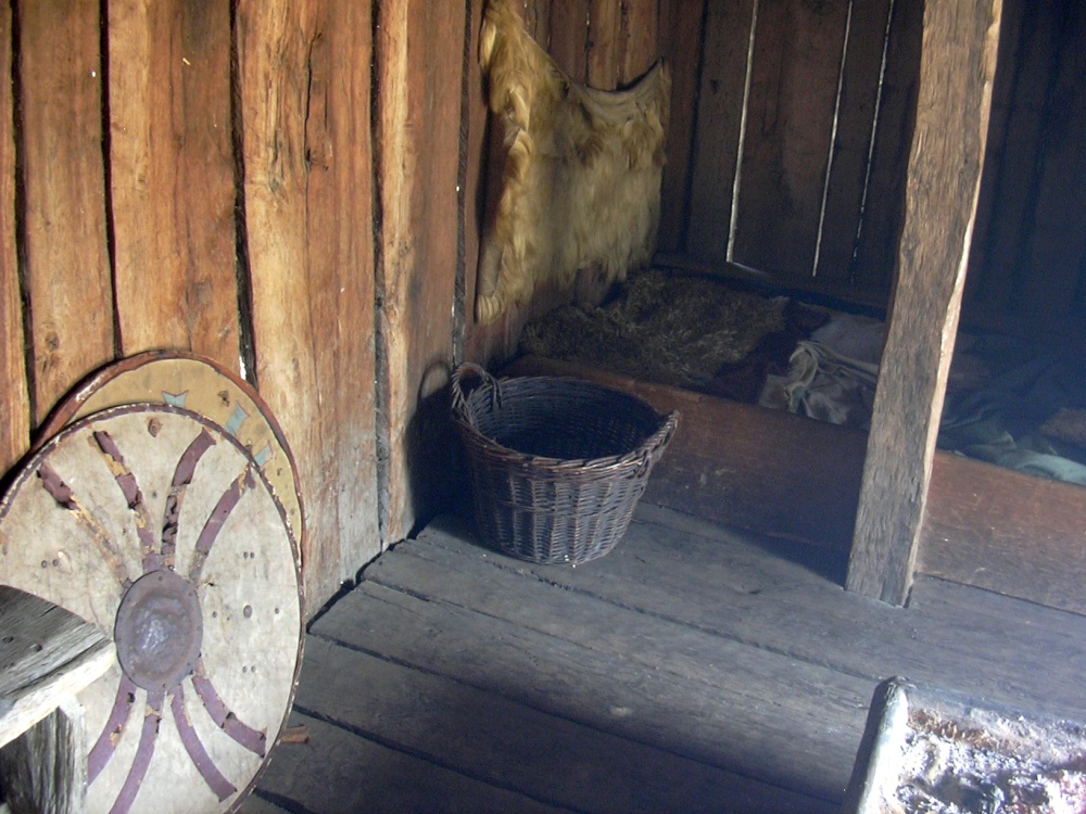 The living house interior at West Stow Country Park, West Stow, Suffolk