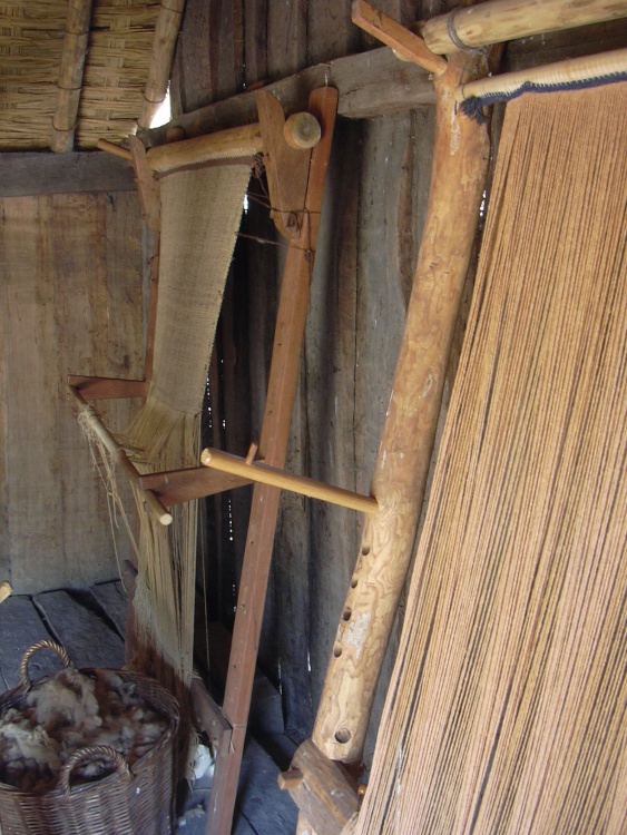 Weaving house loom, West Stow Country Park, West Stow, Suffolk