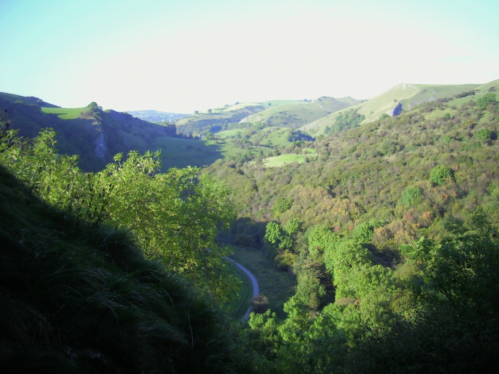 A view from Thor's Cave onto the valley near Wetton Mill photo by Trevor Summerson