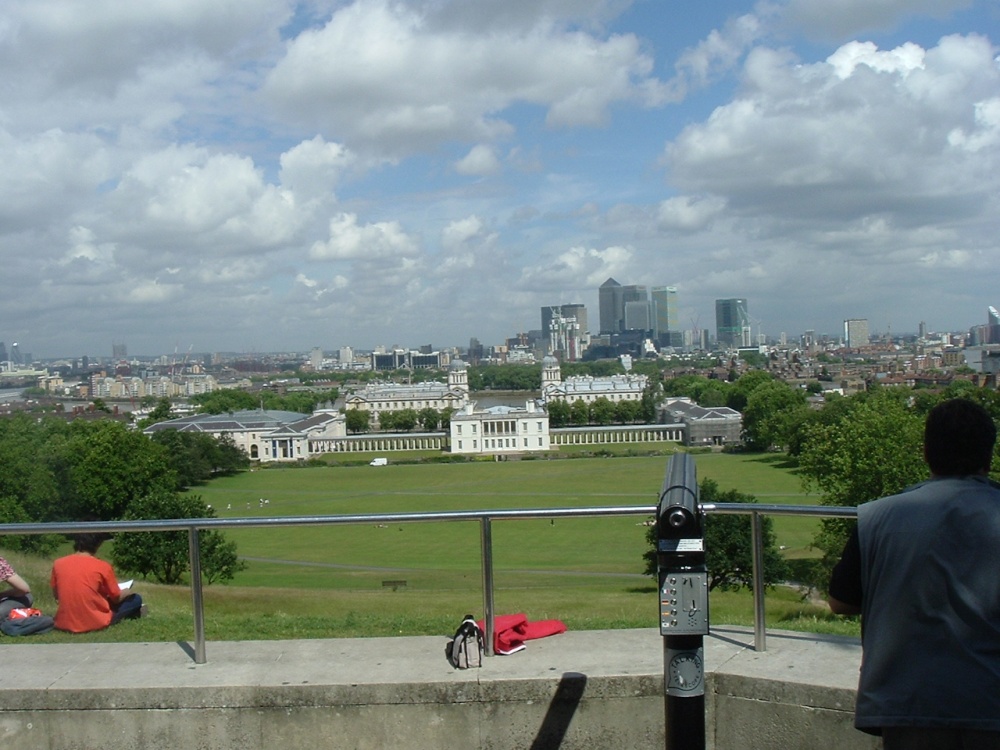 A view of London from Greenwich Observatory