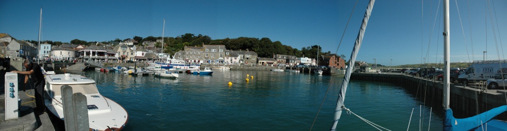 Padstow harbour panorama, Cornwall, July 2007