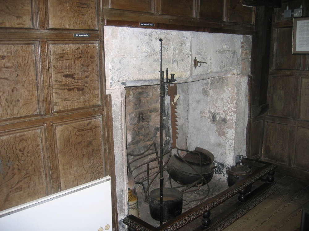 Fireplace at King John's Hunting Lodge, Axbridge, Somerset photo by William Bedell