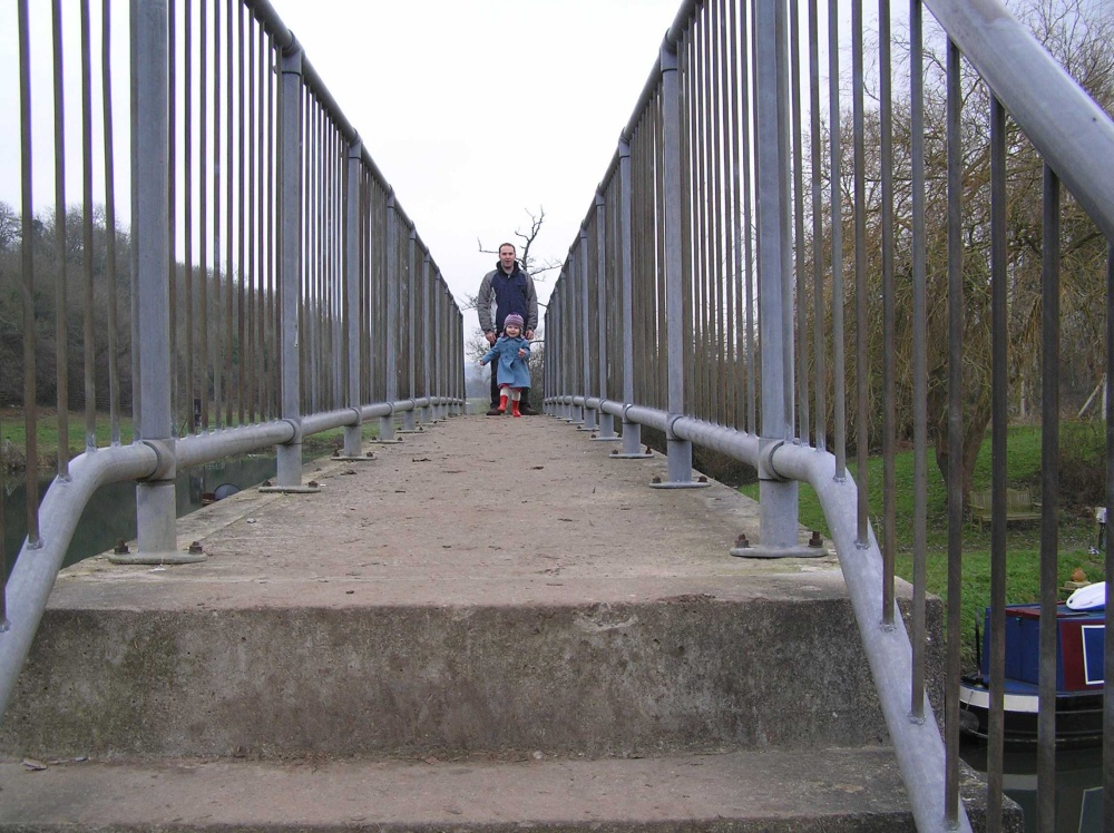 Bridge over Marina entrance, Saltford, Somerset