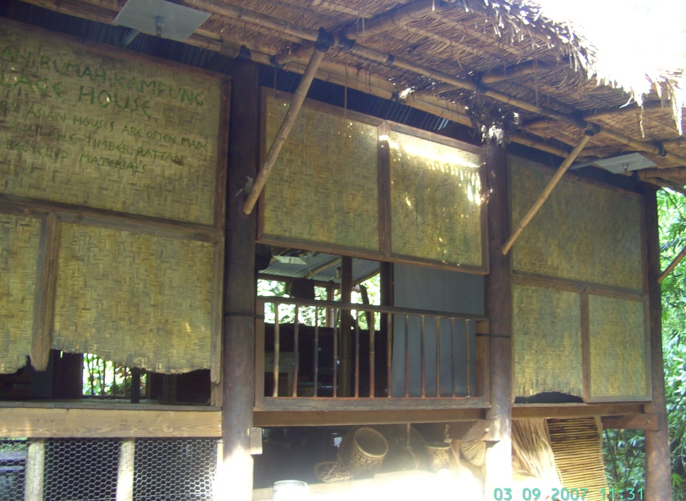 The Malaysian Hut, The Eden Project, Bodelva, Cornwall