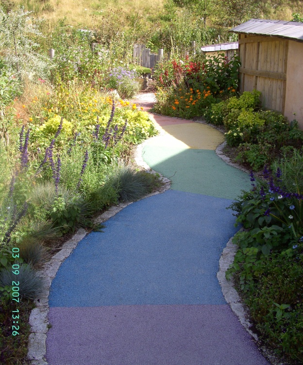 Childrens area, The Eden Project, Bodelva, Cornwall