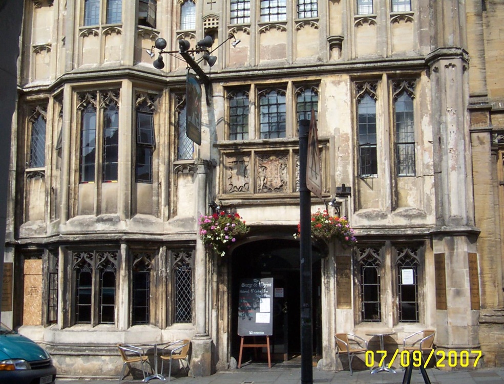 The George and Pilgrims Hotel in the centre of Glastonbury, Somerset