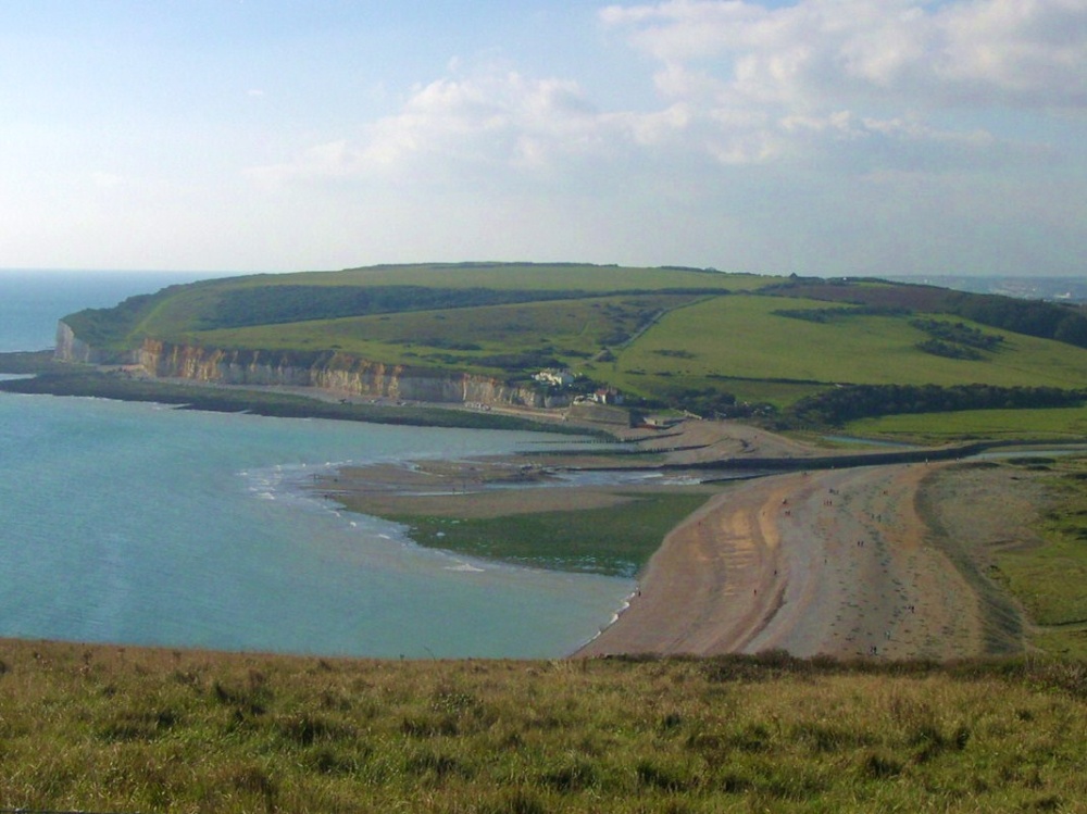 Looking West to Seaford Head From Haven Brow, Seven Sisters, East Sussex