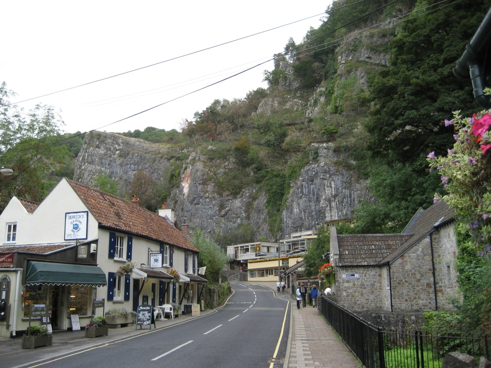 Street scape Cheddar, Somerset