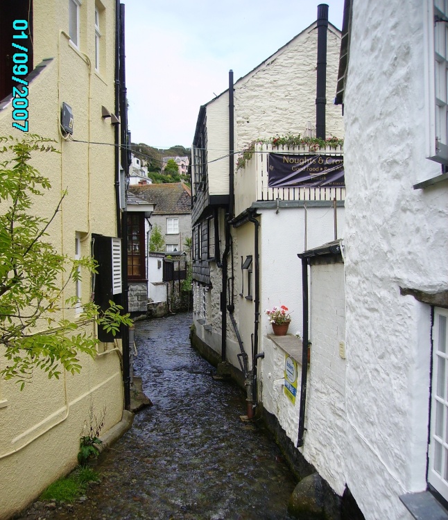 Streets in Polperro, Cornwall