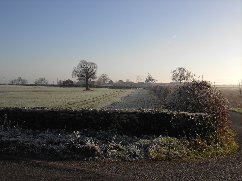 Frosty day at Ewen, Gloucestershire