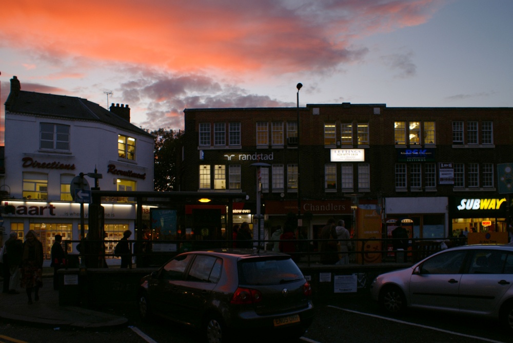 Sunset by Ealing Broadway Station, Greater London