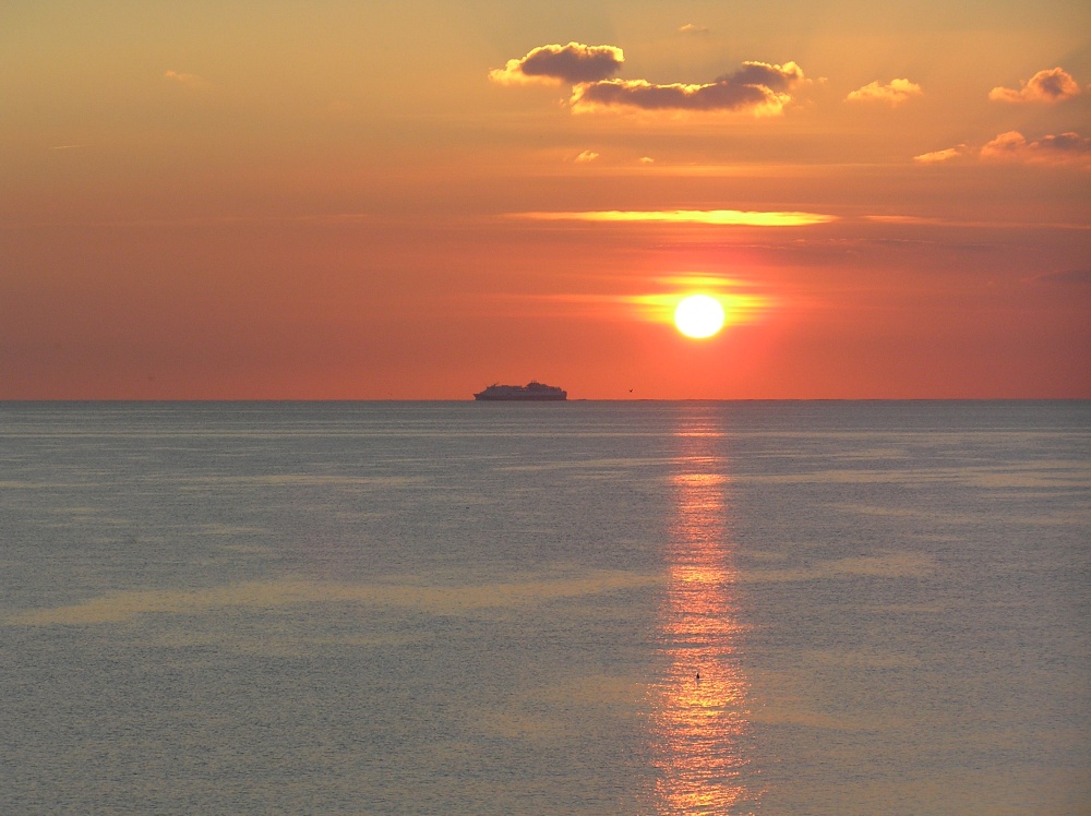 Sunset at Birling Gap, East Sussex