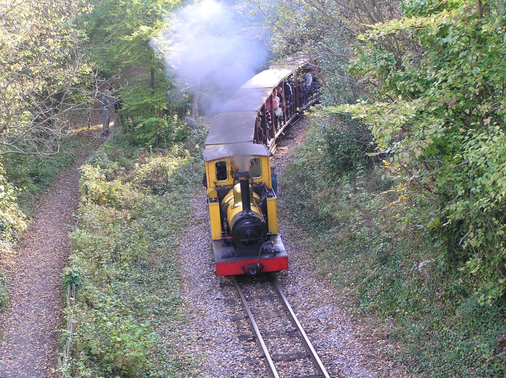 Steam train Polar Bear at Amberley, West Sussex