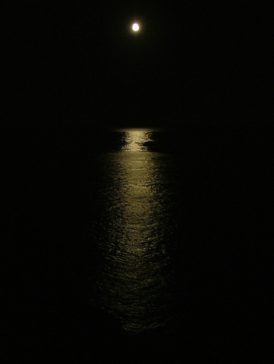 Moon over Saltwick Bay