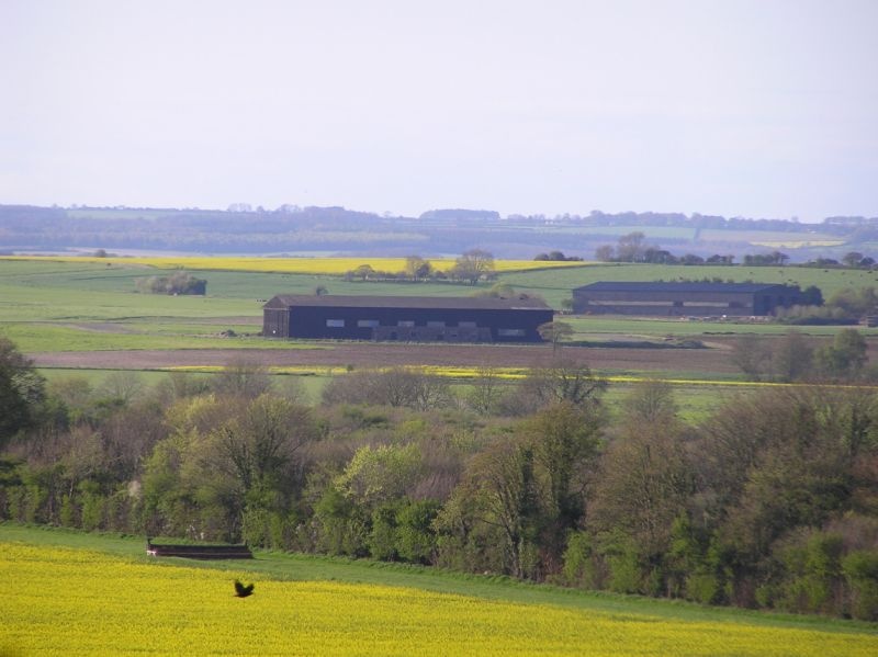 Hangar seen from Badbury Rings, Dorset