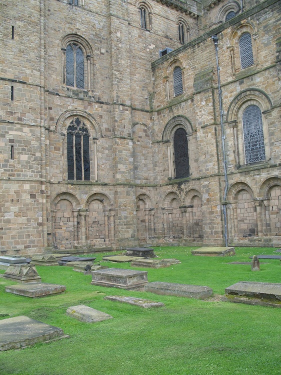 The gravestones near the Durham Cathedral