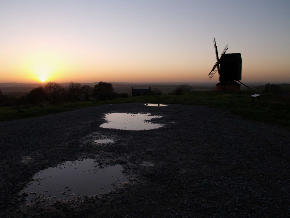 Brill windmill at sunset