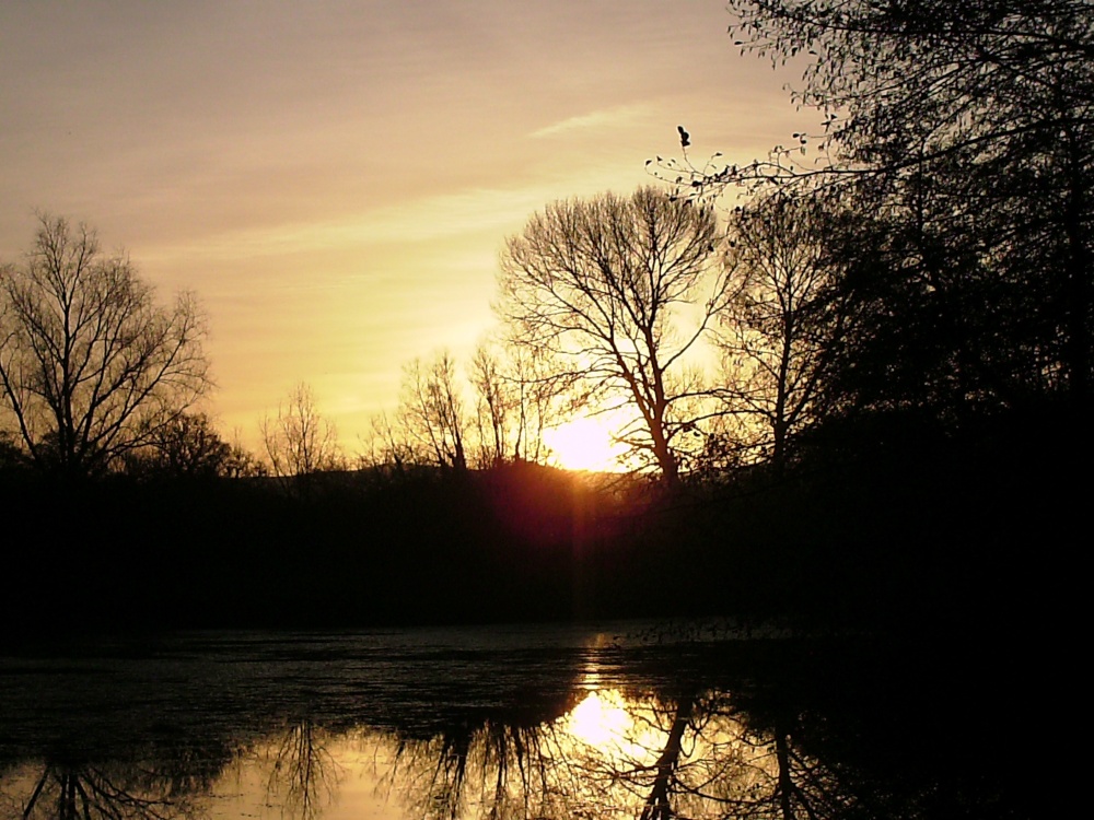Photograph of Sunrise across the lake