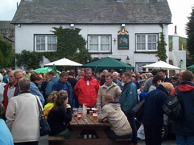 The Village Square on race day.