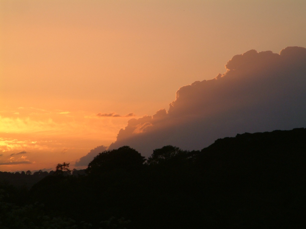 Photograph of Sunset over Burycliffe, Elton