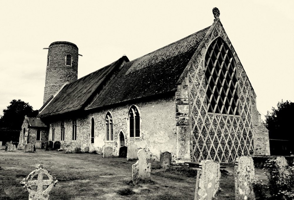 Photograph of Church at Barsham, Suffolk