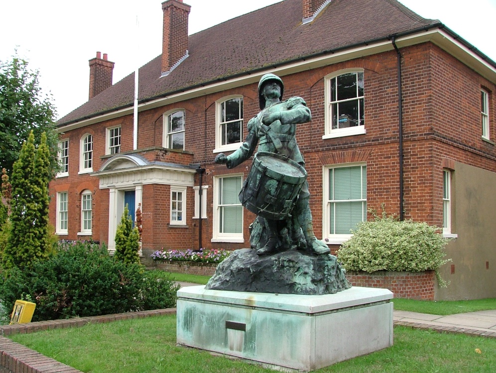 Statue in front of offices