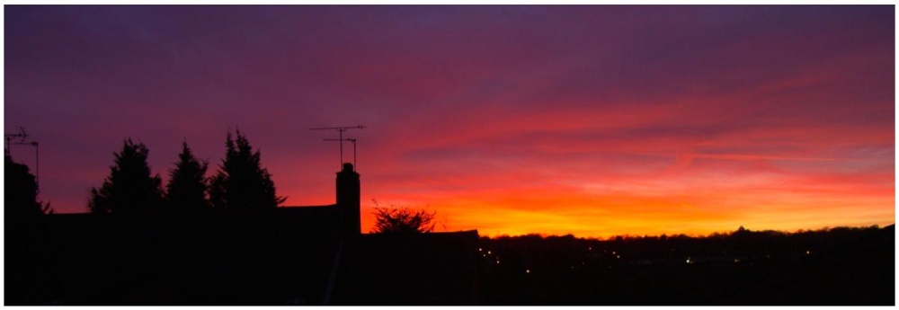 Sunset in Batford, Harpenden