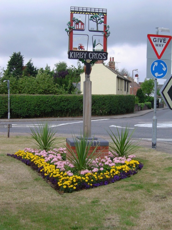 Village Sign of Kirby Cross, Essex