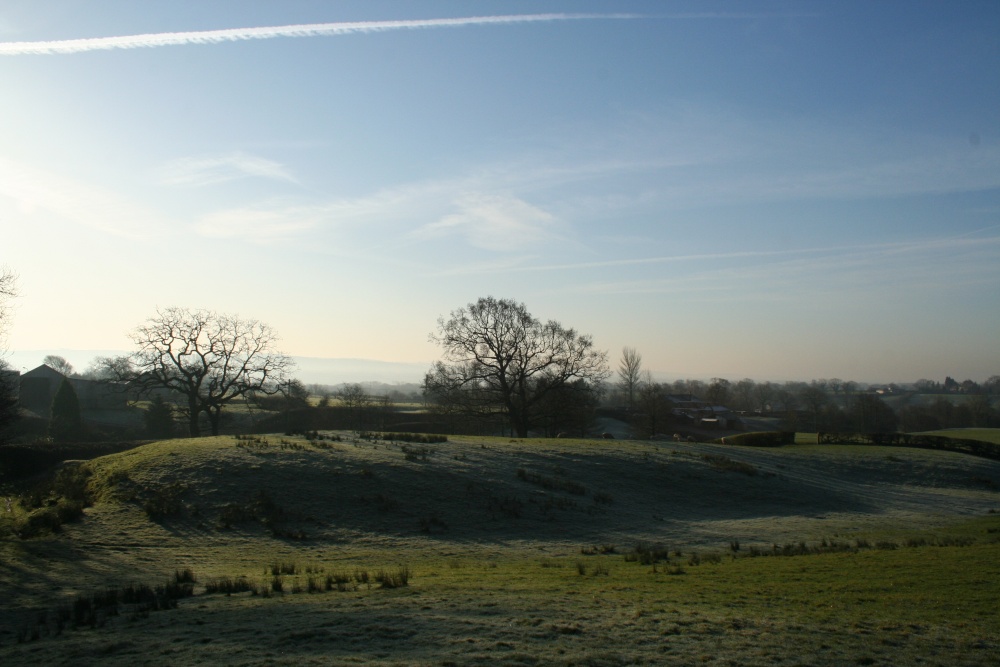 Countryside around Knowle Green, Lancashire.