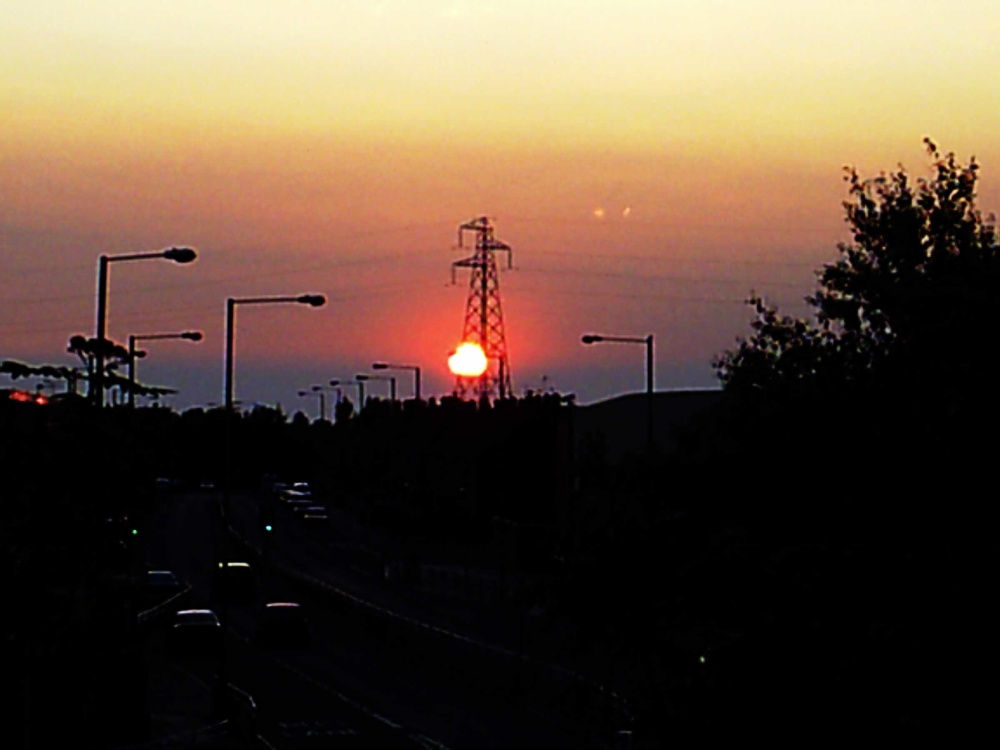 Sunset over Netherton, Merseyside