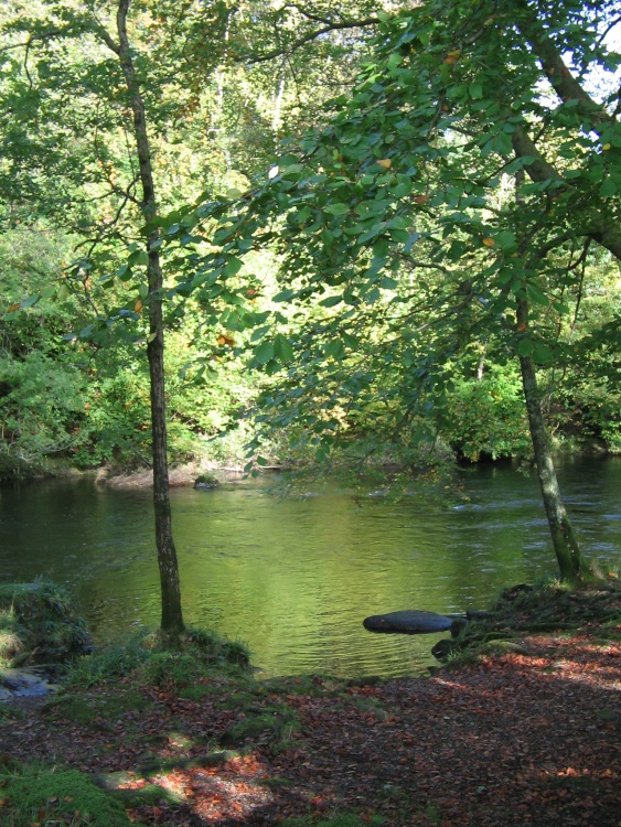 October at Brathay River Near Ambleside.