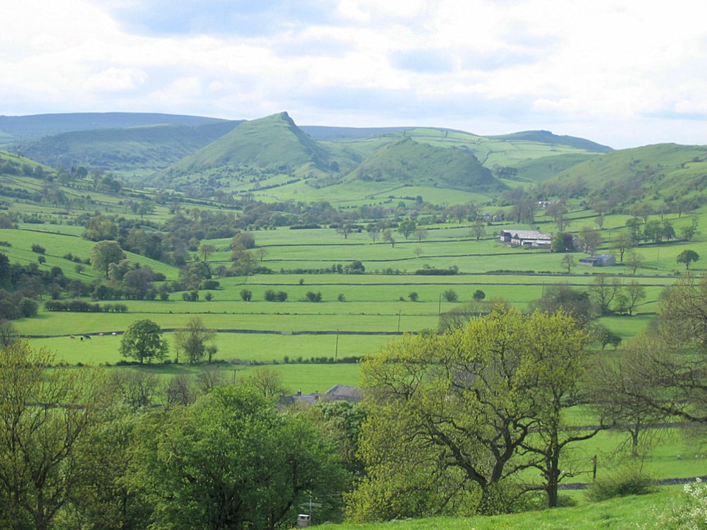 Photograph of Chrome Hill & Parkhouse Hill - in the Upper Dove Valley, nr Hollinsclough