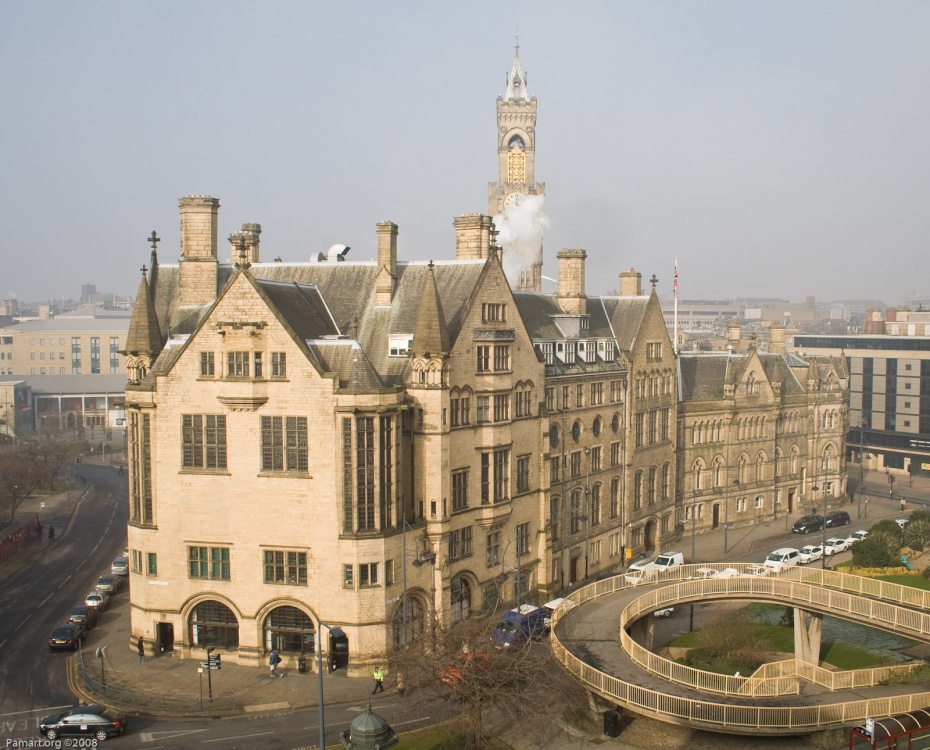 Photograph of Bradford Town Hall, West Yorkshire